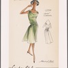 Sheer dress with satin cording