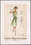 Sheer dress with satin cording