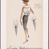 Cut out embroidery on jacket and dress ensemble