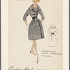 Dress with contrasting trim to accentuate closing
