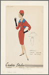 Dress with novelty satin collar and tie ends