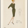 Dress with peplum waistline for two-piece look