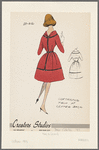 Dress with contrasting trim at center back