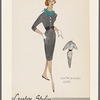 Dress with contrasting yoke