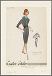 Dress with contrasting yoke