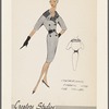 Dress with contrasting fabric used for collar