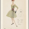 Val lace trim on one side of dress