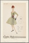 Val lace trim on one side of dress