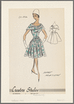 Belted dress with draped neckline