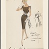 Dress with contrasting sash