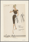 Dress with contrasting sash