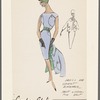 Dress and jacket ensemble with print lining and belt