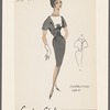 Dress with contrasting yoke