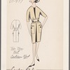 Two tone knit coatdress effect