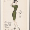 Slot seaming, apron-tunic effect knit dress
