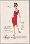 One beaded shoulder on peau de soie or satin dress