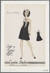 Crepe dress with organza ruffle