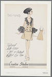 Textured silk dress and jacket with contrast ruffled lace trim