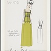 Jet and chalk beading forming a plaid on silk dress