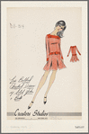 Low belted checked dress with solid yoke and belt