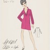 Self ruffled chiffon or crepe dress