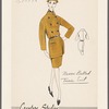 Narrow belted tunic suit