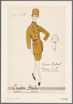Narrow belted tunic suit