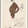 Long and short versions of dip-back suit with lifted line fringe trim