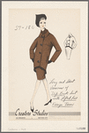 Long and short versions of dip-back suit with lifted line fringe trim