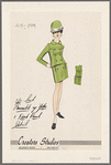 Three-piece suit ensemble with yoke and front panel detail