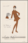 Tab details on suit ensemble