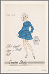 Plaid dirndl dress with novelty belt