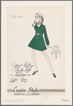 Contrast stitchings and novelty belt on shirtdress with zipper closing