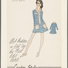 Plaid shirtdress with solid trim and low placed patch pockets