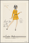 "Sweater" dress with slot seam trim