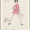 Dress with self belt and patch pockets