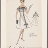 Panel dress with contrast trim