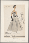 Evening gown with lace bodice