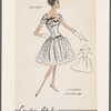 Dress with lowered waistline