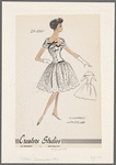 Dress with lowered waistline