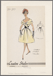 Dress with double fichu collar