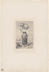 Woman in field carrying grain on head