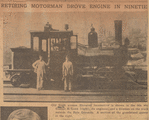 Old Sixth avenue elevated locomotive is shown in the 90s...