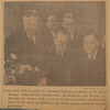 Front row, left to right--V. Clement Jenkins, president of the Sixth Avenue Association; Comptroller McGoldrick and Mayor LaGuardia are shown with a wreath at the ceremonies marking the start of the work of removing the Sixth avenue elevated railroad structure