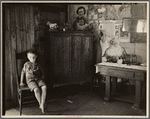 Interior of miner's shack. Scott's Run outside of Morgantown, West Virginia