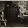 Interior of miner's shack. Scott's Run outside of Morgantown, West Virginia