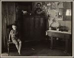 Interior of miner's shack. Scott's Run outside of Morgantown, West Virginia