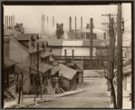 Bethlehem houses and steel mill. Pennsylvania