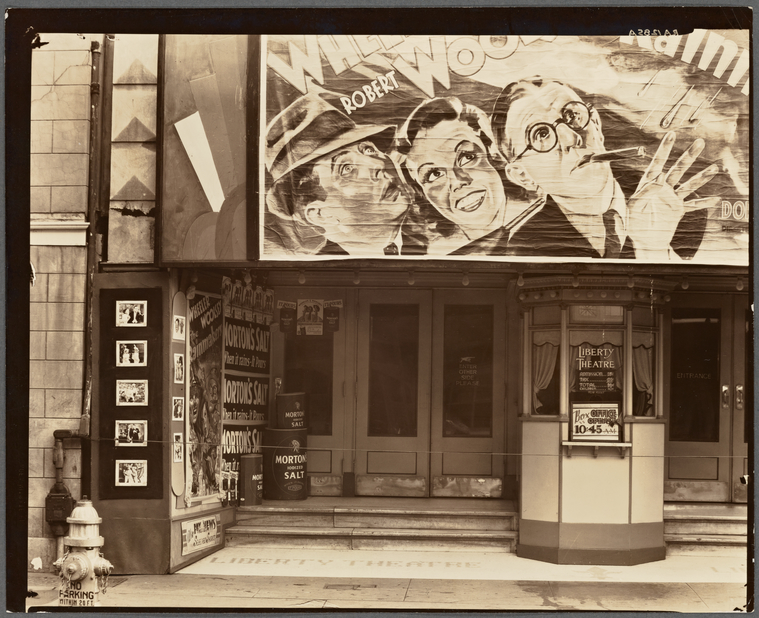 Movie theatre on Saint Charles Street. Liberty Theater, New Orleans, Louisiana