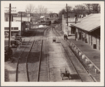 View of railroad station. Edwards, Mississippi